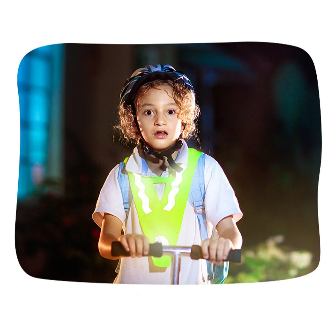 New Reflective Vest Night Run Walk Outdoor Sports Safety Clothes Cycling Fluorescent Yellow Cycling Reflective Shawl