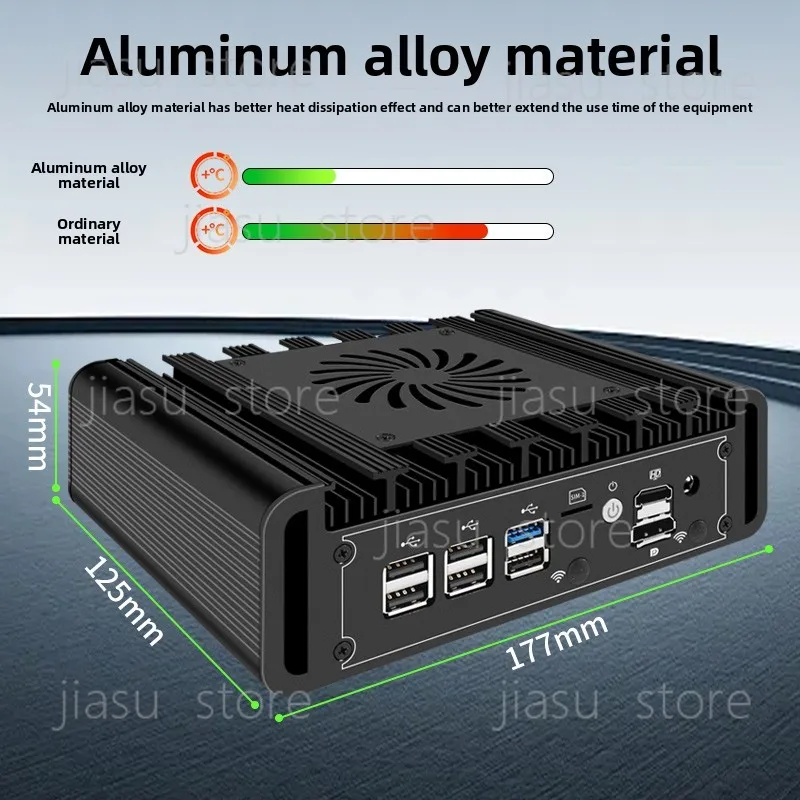 10G Soft Router Industrial Computer N100 N150, 82599 10Gb Port, 4G 5G IoT Firewall Embedded PC