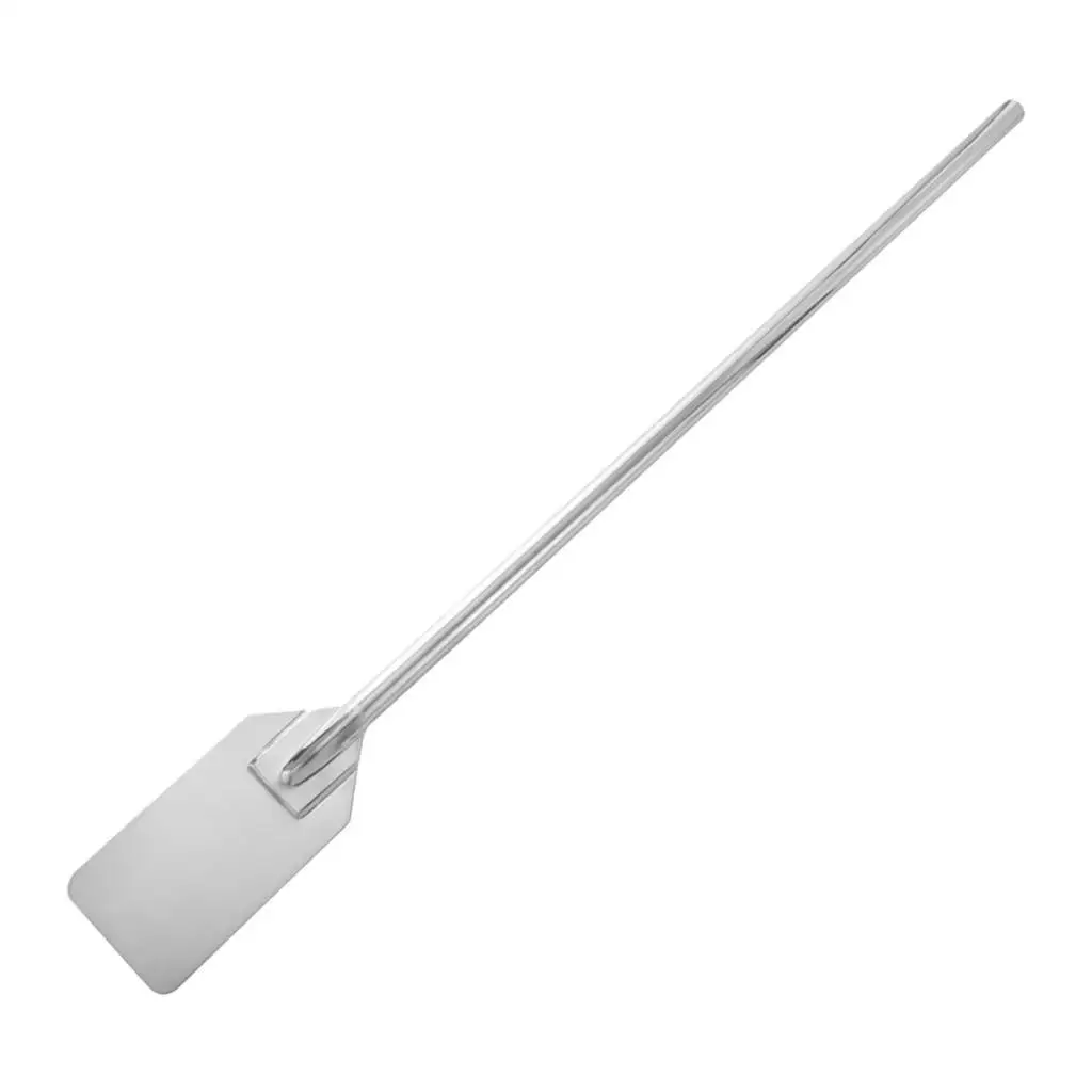 Extra Long Flat Stir Paddle Stainless Steel Kitchen Tool for Boiling Mixing and Scraping Big Pots 5