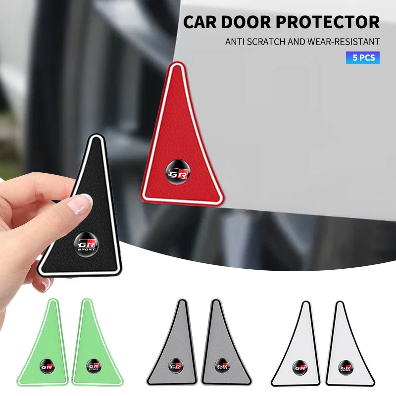 

2pcs/set Car Front Door Corner Anti-collision Protector For Toyota GR Sport RZ RC RS Prius Camry Gazoo Racing RAV4 Accessories