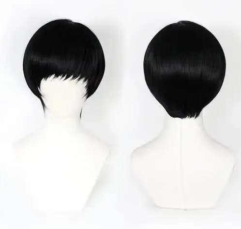 Mashle Wigs Anime Mashle Cosplay Wig Mashle: Magic and Muscles Magic Robe Halloween Role Play Black wig