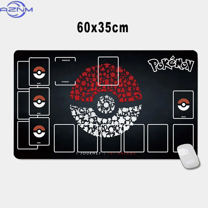 Pokemon-Kartenmatte Charizard Pikachu Squirtle Bulbasaur Anime-Spielcharaktere Selbstgemachte Klassische Serie Kartenunterlage Gummi-Sammlung