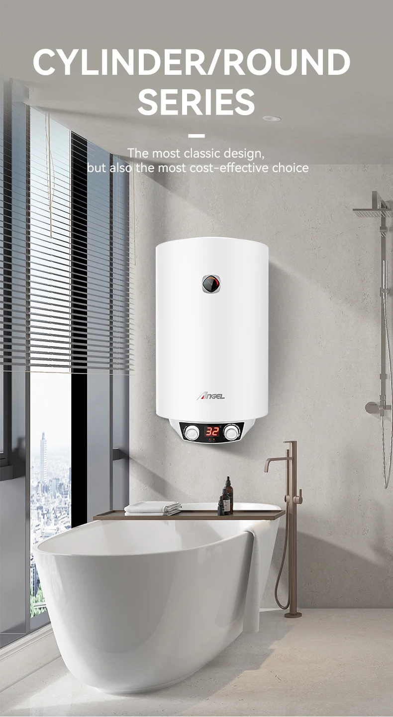 Wifi Smart Control Digital Display Horizontal Boiler Geyser Chauffe Eau Electrique Storage Electric Water Heater
