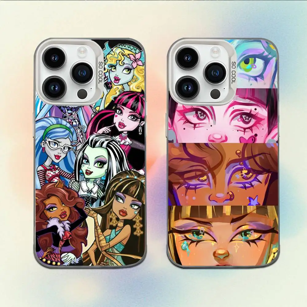 

Monster-Cartoon-H-High Phone Case For iPhone 16,15,14,13,12,11,Mini,Pro,E,MAX White Candy Matte Shockproof Cover
