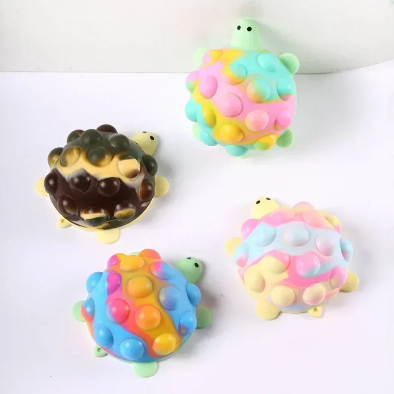 Children's Turtle 3D Decompression and Release Ball Silicone Boys and Girls Children's Puzzle Toys Pinch Joy Birthday Gift