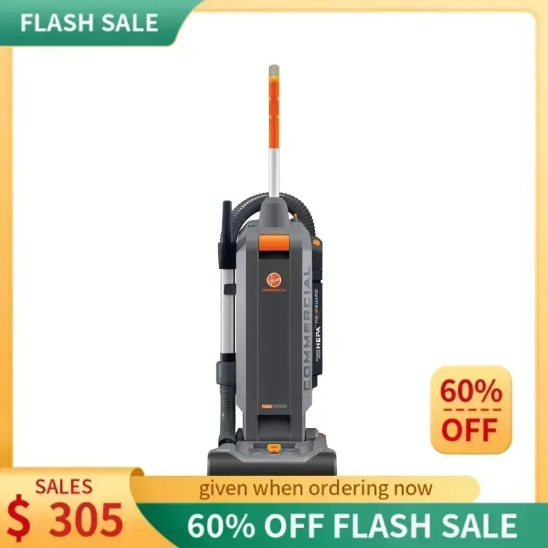 PMD4-Hoover Коммерческий HushTone 13-дюймовый 2-скоростной вертикальный пылесос IntelliBelt с тихим пакетом HEPA-фильтром Профессиональный,
