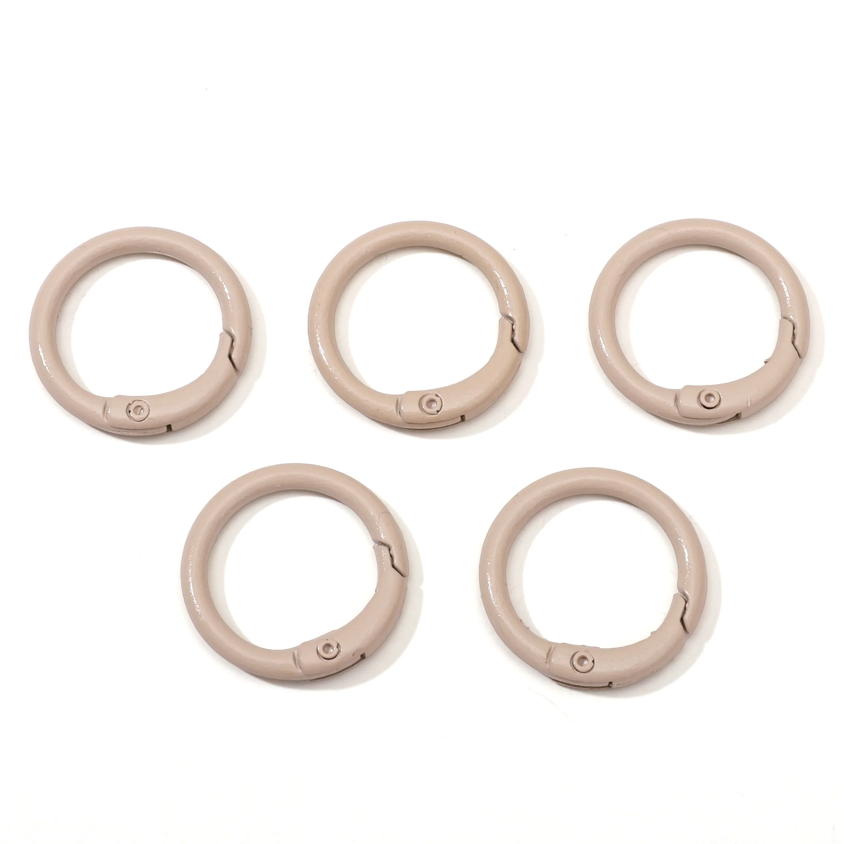 5Pcs Colorful Alloy O Ring Keychain