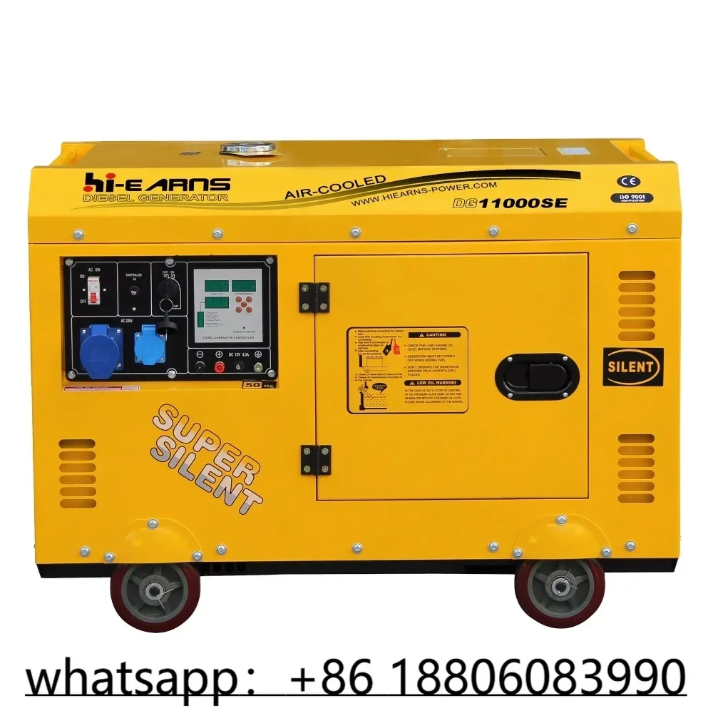 yellow color silent die·sel 12 volt dc generator