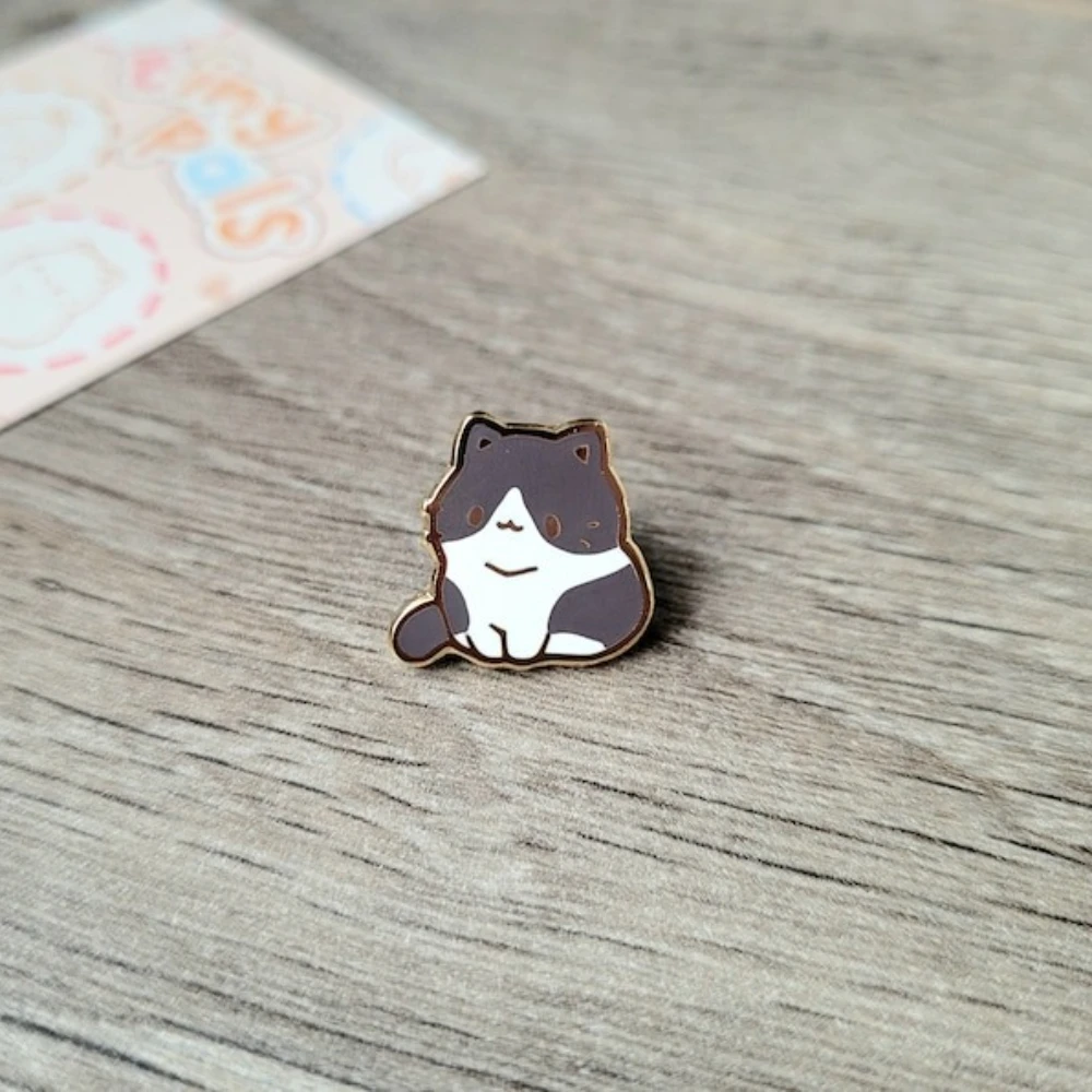 Cute Tiny Cat Enamel Pin image
