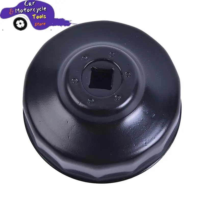 New Black Steel 76mm 14 Flutes Car Oil Filter Cap Type Wrench with 3/8\