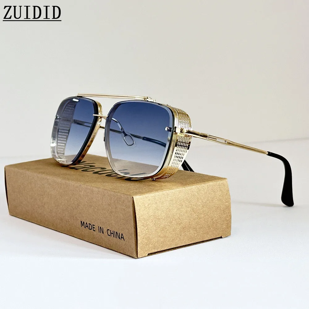 

Солнцезащитные очки в стиле стимпанк, мужские винтажные квадратные солнцезащитные очки, женские модные ретро-панк-очки Gafas De Sol Hombre Luxe Zonnebril