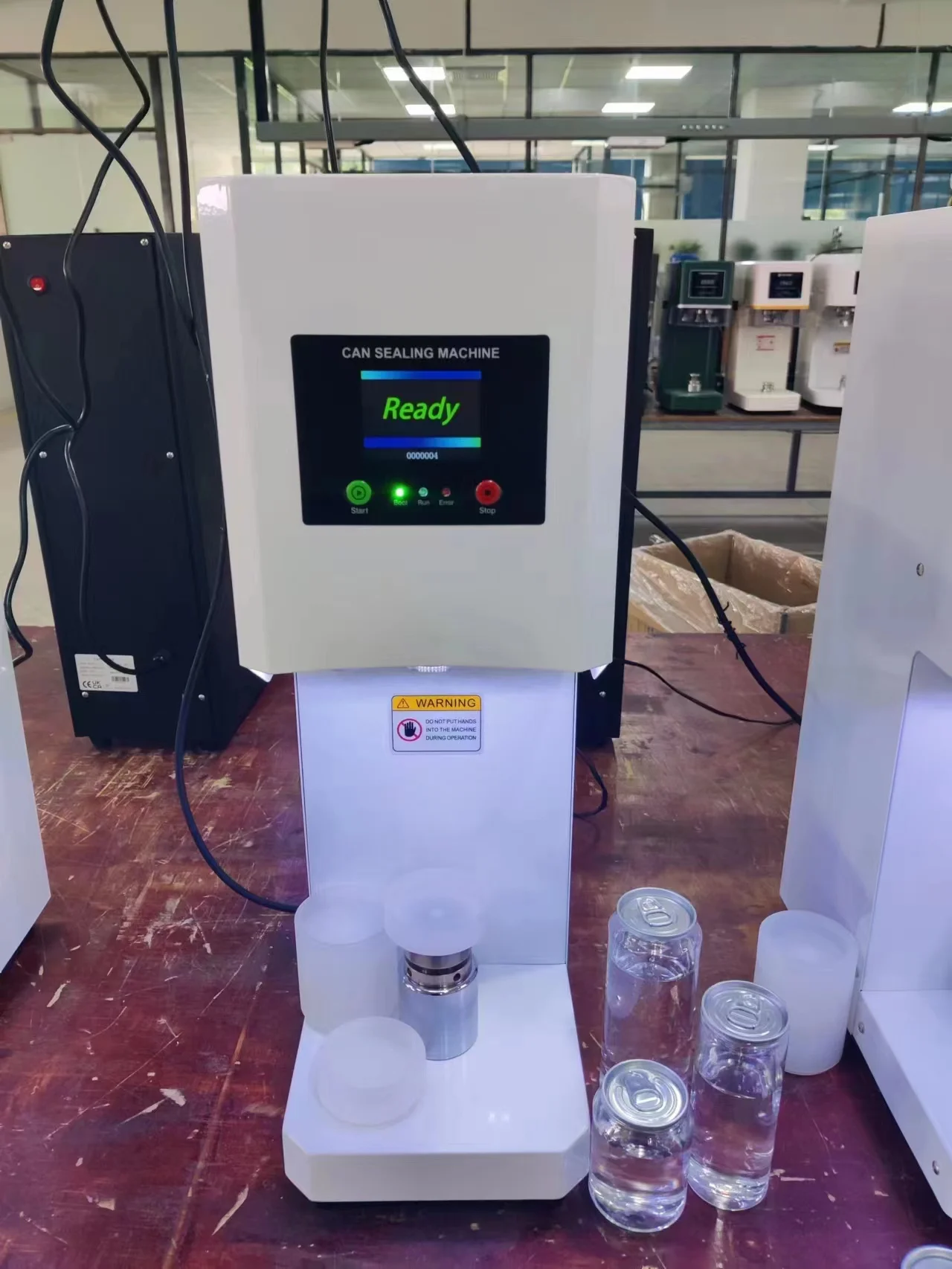ドリンク自動シーラー インテリジェント缶シーリング機,5.5mm自動回転式ペットボトル,ビール