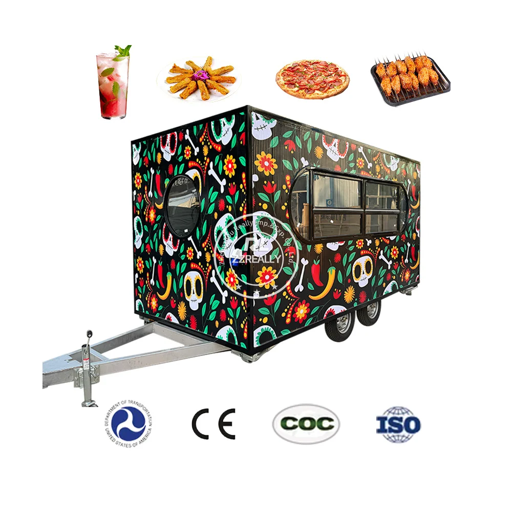 

Mobile Food Trucks For Sale Hotdog Coffee Delivery Cart Support Color Size And Logo Customization Street Food Trailer