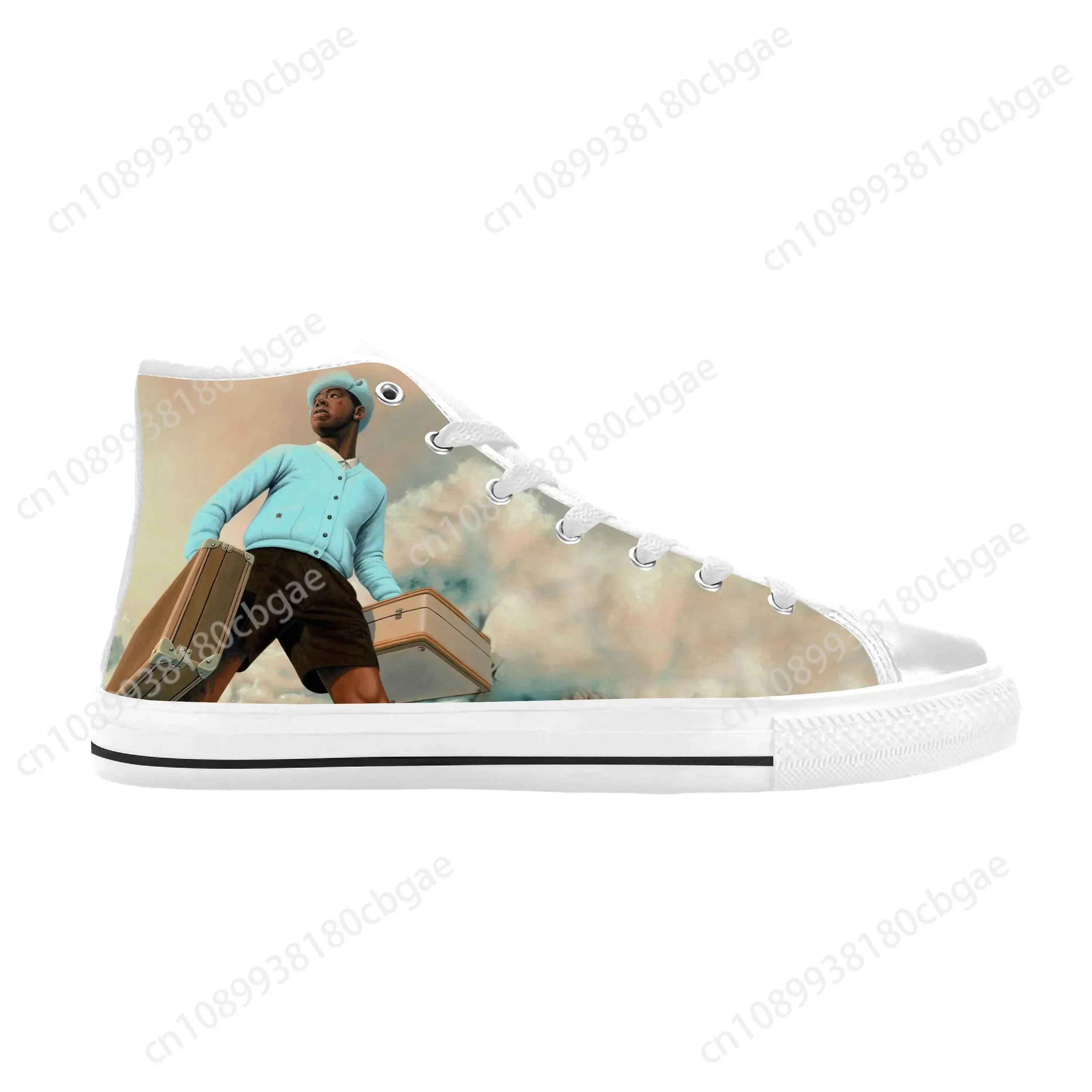 Tyler The Creator Hip Hop Singer Rap Rapper Music Casual Cloth Shoes High Top Comfortable Breathable 3D Print Men Women Sneakers