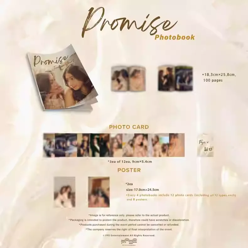 2024 New Pre-sale Love Filling Blank Thailand Star FayeYoko Faye Peraya Yoko Apasra Promise Photobook +cards +poster set