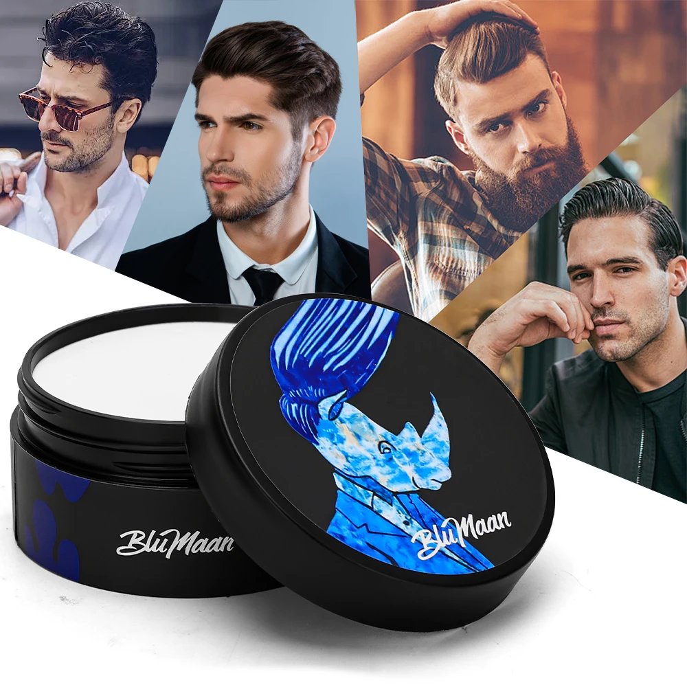 شمع الشعر للرجال، دهن قوي مع زيت الأركان | مرهم استعادة تصفيف الشعر، جل طبيعي لامع يدوم طويلاً للعناية اليومية بالشعر #5