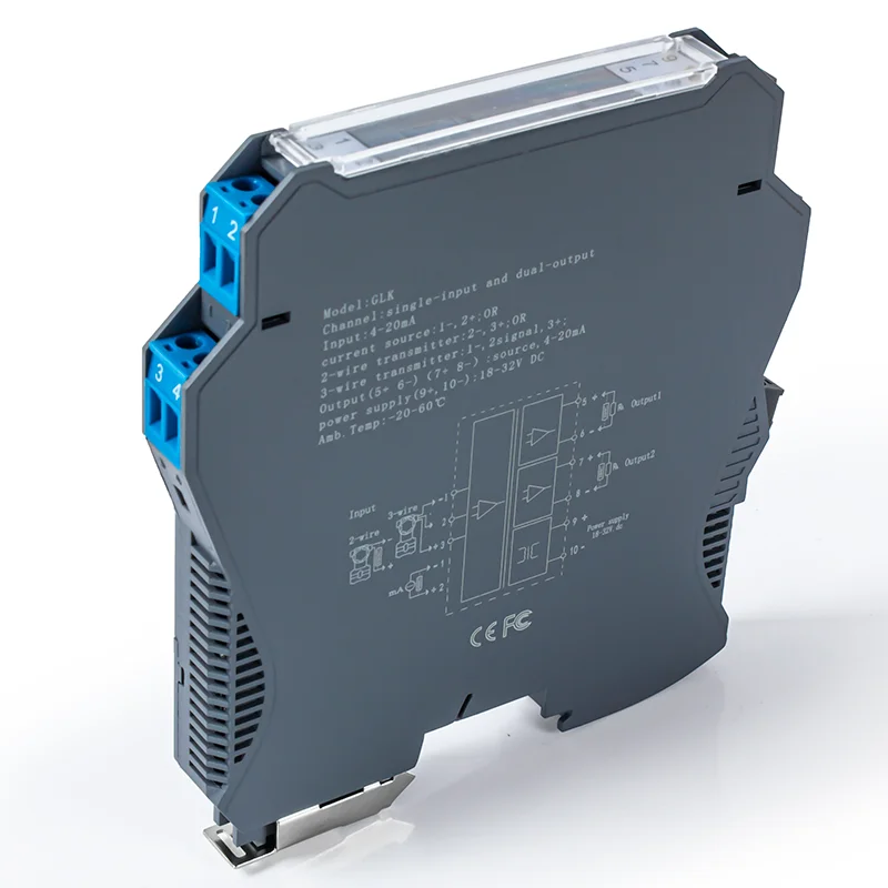 High Linearity Analog Signal Generator 1 In 1 Out Signal Isolation Distributor 4-20mA to 0-10V to 1-5V Analog Signal Isolator