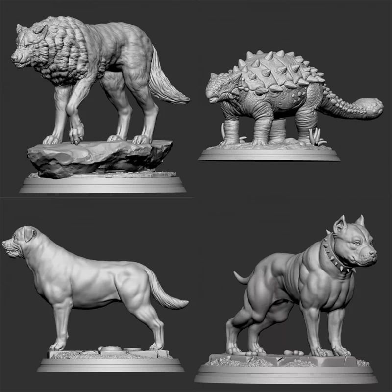 

1/35 15cm A Ankylosaurus Bulldog Model Toy Modern Animals Model Gk Customize 3D Printing