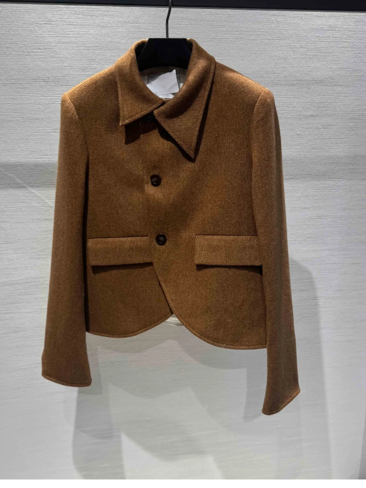 

Женский костюм Ele цвета хаки, уникальный костюм Sli, костюм с отложным воротником, весенние новые поступления