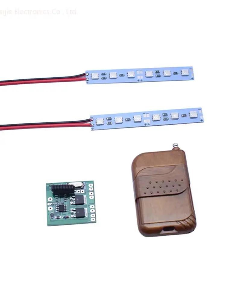 12V Car Strobe Light Module with Remote Control Road Hazard Warning LED Flashing Module Red And Blue YUSIJIE-485