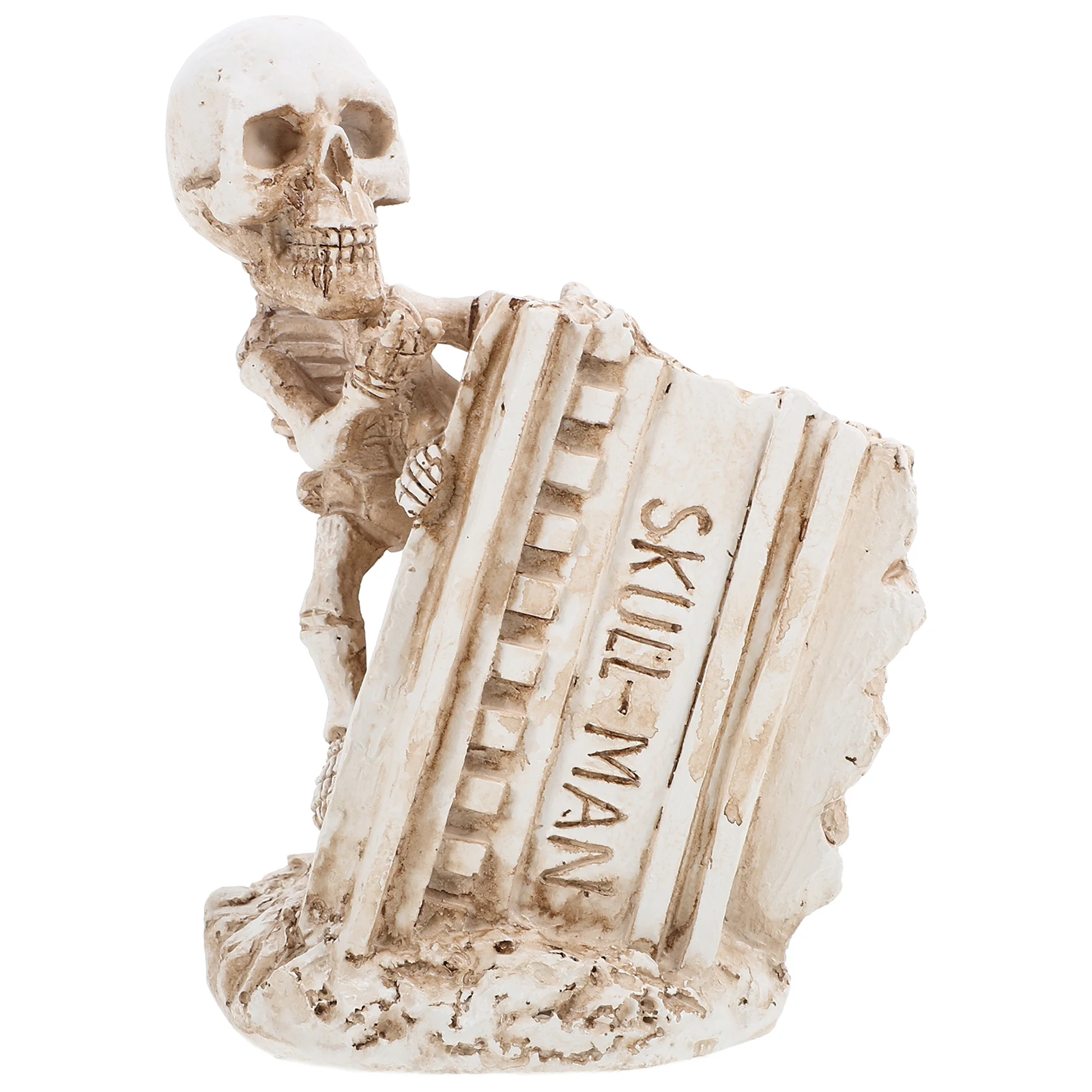 

Skull Pen Holder Resin Holder Makeup Brush Holder Toothbrush Holder Halloween Home Office Storage Desk Supplies