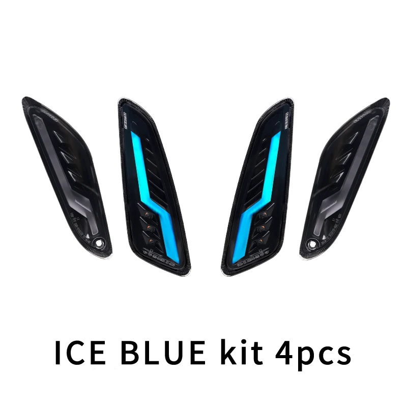 Level10 ice-blue sequential turn lights for vespa sprint primavera