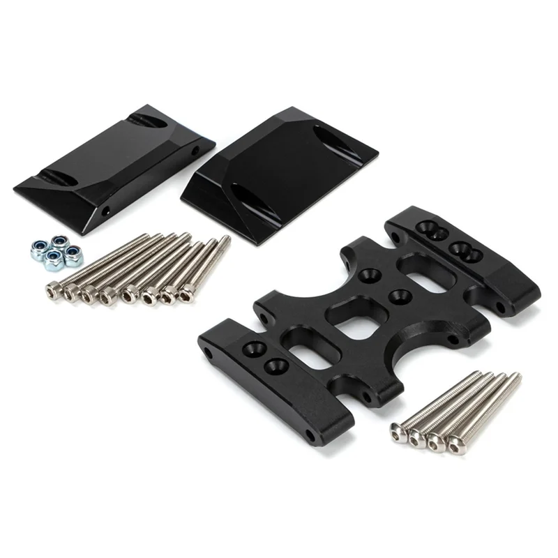 LCG Metal Skid Plate and Side Pedal Rock Slider for 1/10 RC Crawler Car Axial SCX10 Lower Center of Gravity