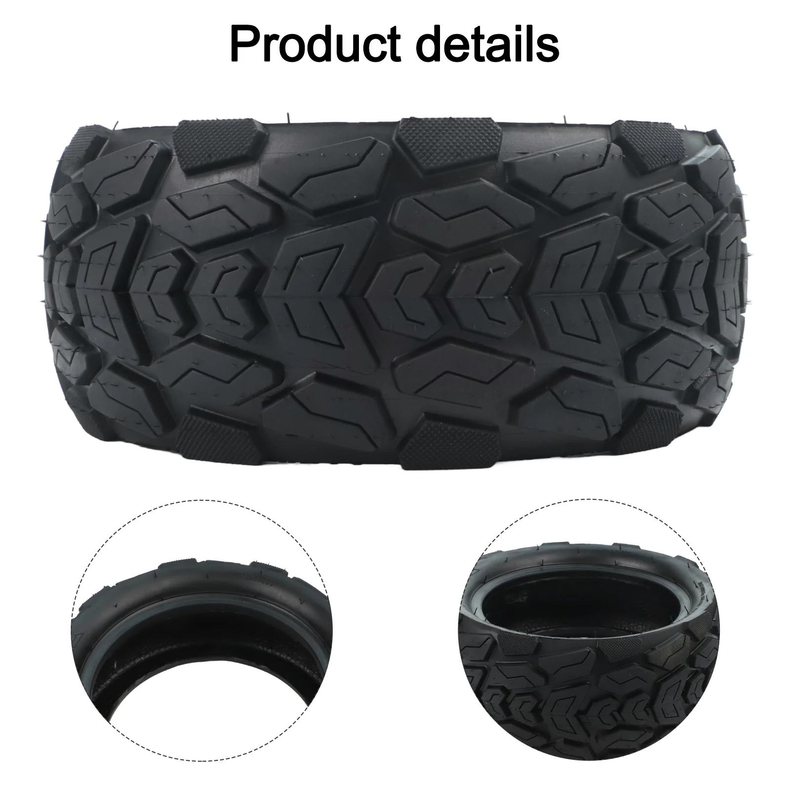 

New Practical Sports Entertainment Tubeless Tire Electric Scooter 1050g Long Lasting Off Road Replacement Versatile