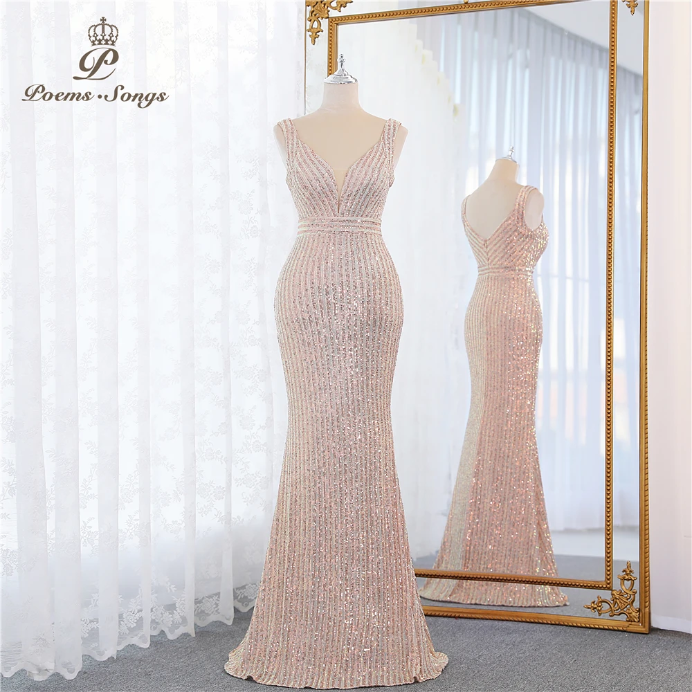 

Sexy sequin dress evening dresses vestidos formales vestidos de fiesta robe de soiree de mariage prom dresses Luxury party dress