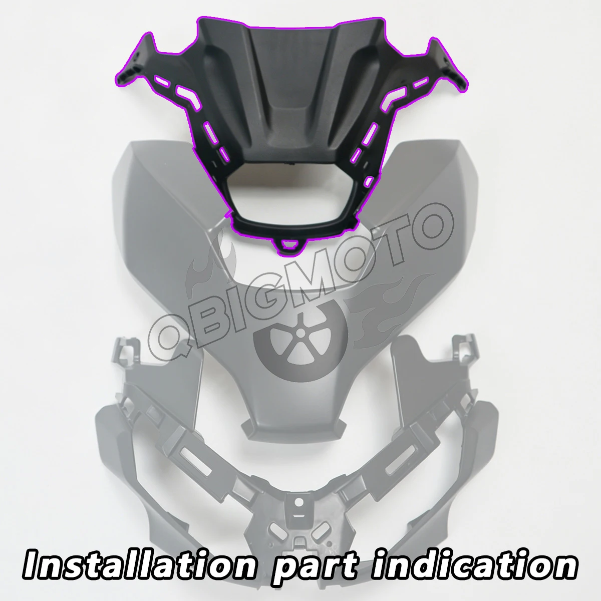 MT07 FZ07 2025 Motorcycle Headlamp Cowl Front Headlight Inner Cover Fairing For YAMAHA MT-07 FZ-07 Headlight Cover Upper Panel 2