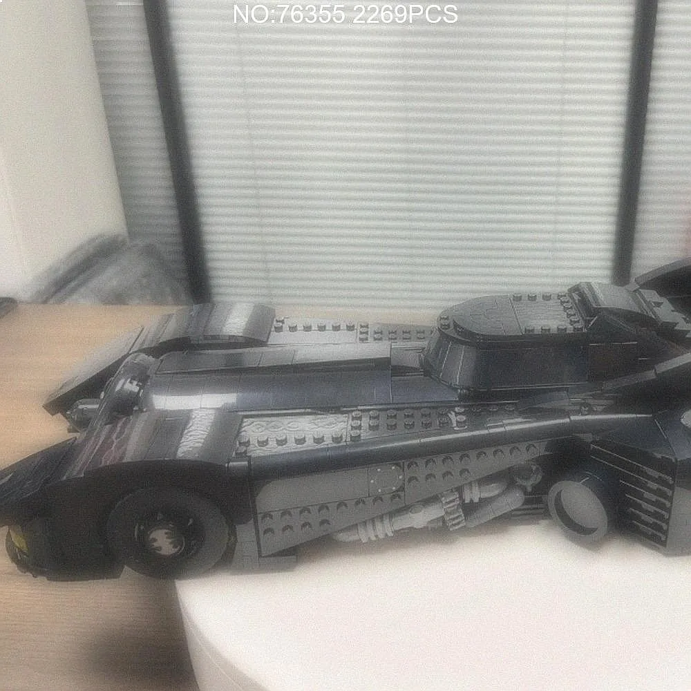 Hot Toys 2269PCS Heroes Bat Forever Batmobile Vehicle Building Blocks Model Toy For Birthday Ornament Gifts Desktop Home