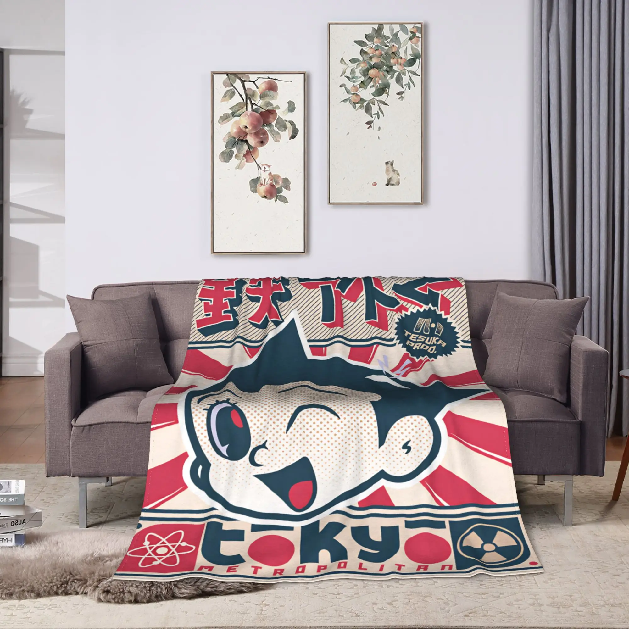 Astro Cartoon Boy Blanket Quality Warm Soft  Throw Blanket Spring Travel Couch Chair Sofa Bed Novelty Bedspread