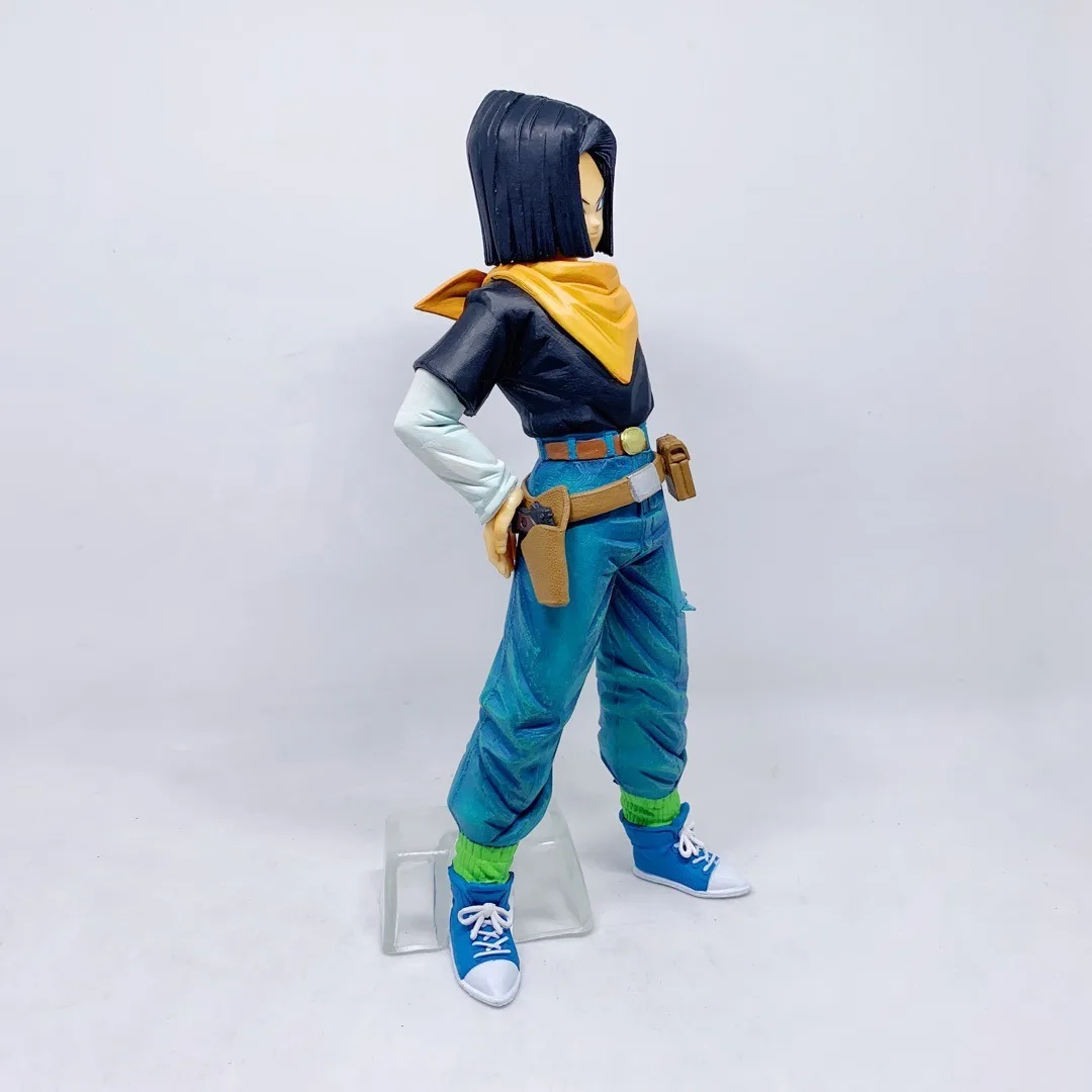 24CM Anime Dragon Ball Z Android 17 18 Figure Android 18 PVC Action Figures Collection Model Toys for Children Christmas Gifts