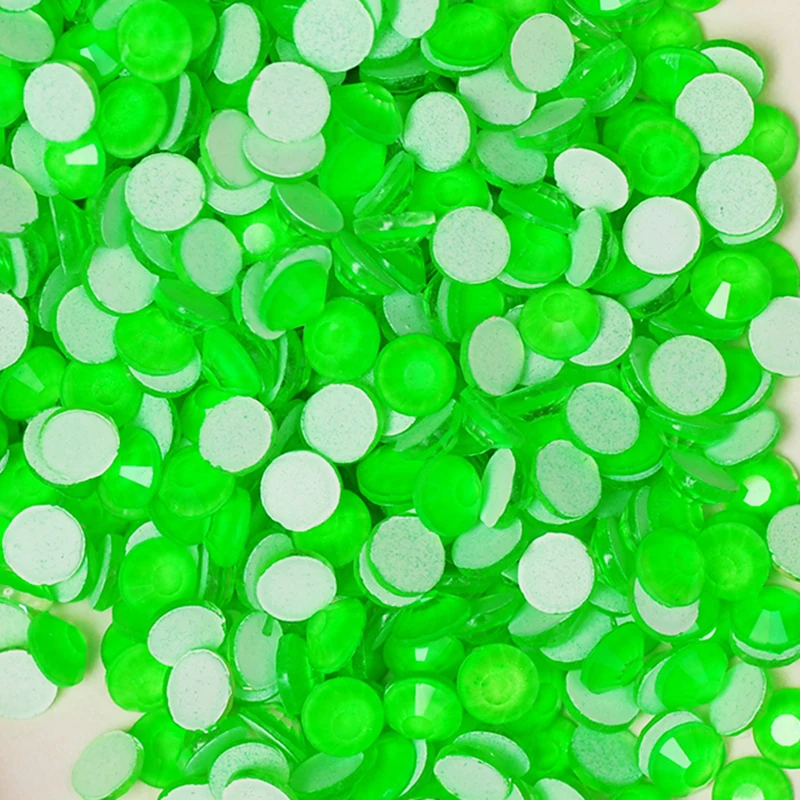 YANRUO 2058 Non L135S Neno зеленые холодные стразы без горячей фиксации флуоресцентный кристалл клей на декоративной одежде одежда