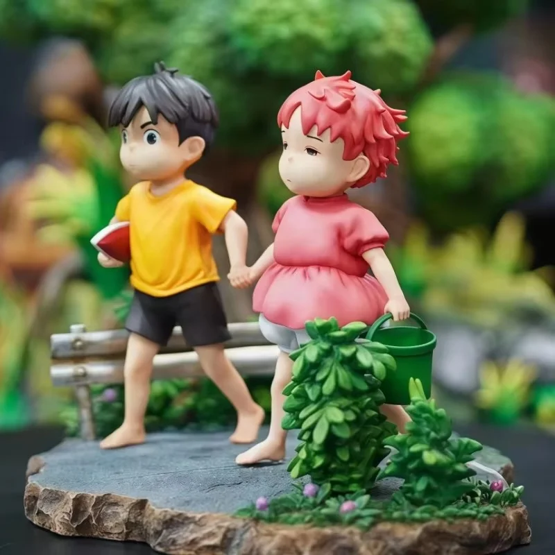 

Pre Sale Shipment In July, Hoho Ponyo On The -Cliff Holds Hands With Ponyo Zongjie Anime Peripheral Figure Anime Toys
