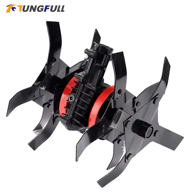 Electric Lawn Mower Accessory Wheels Weeder Wheel Lawnmower Weeder Wheel Loose Wheel Deep Tillage Furrowing Wheel for Gardening