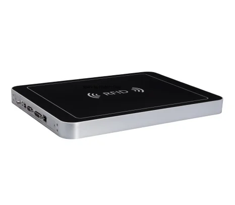 ISO18000-6C High Performance Desktop Integrated UHF Reader 860-960Mhz Frequency Self-Intellectual Property Supports RS232 ABS