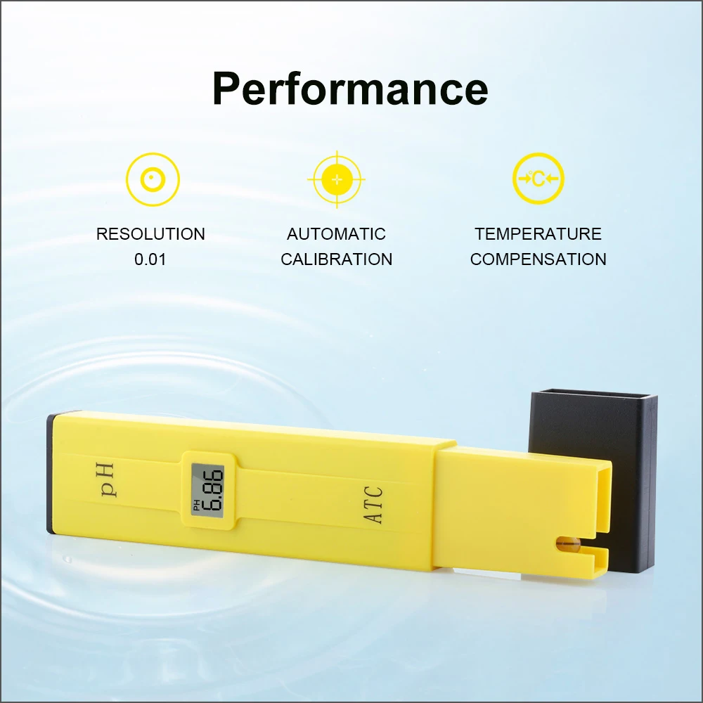 RZดิจิตอลPHเมตรคุณภาพอาหารดินAquarium PH Meter Miniแบบพกพาเครื่องทดสอบปากกาวัดช่วง0.00-14.00PH