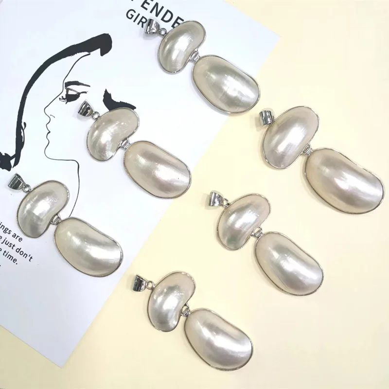 Popular E-commerce Product: Sea Shell Pendant for Sweater Conch and White Shell Hand-trimmed Edges Diy