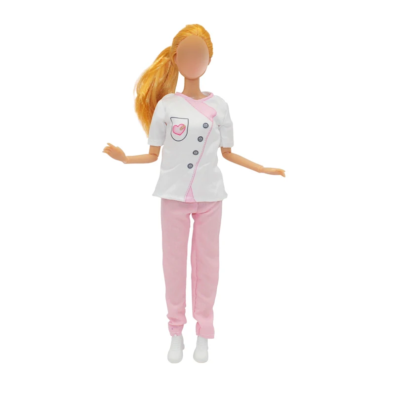 Doctor Nurse Costume Scene Cosplay Clothes For Barbie 11 Inch Doll Accessories For Barbies Accessories