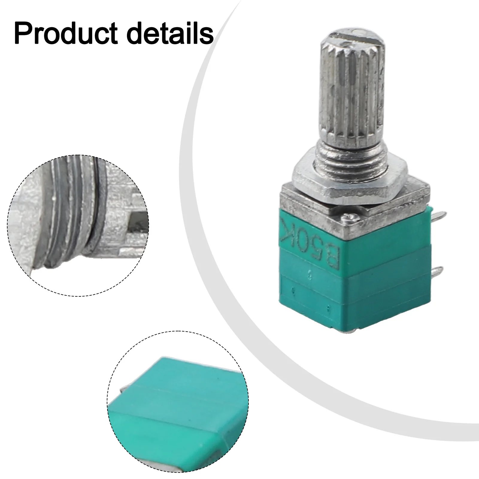 Linear Potentiometer 5PIN Potentiometer Control Device Audio Devices Electrical Equipment Knurled Shaft Audio Equipment