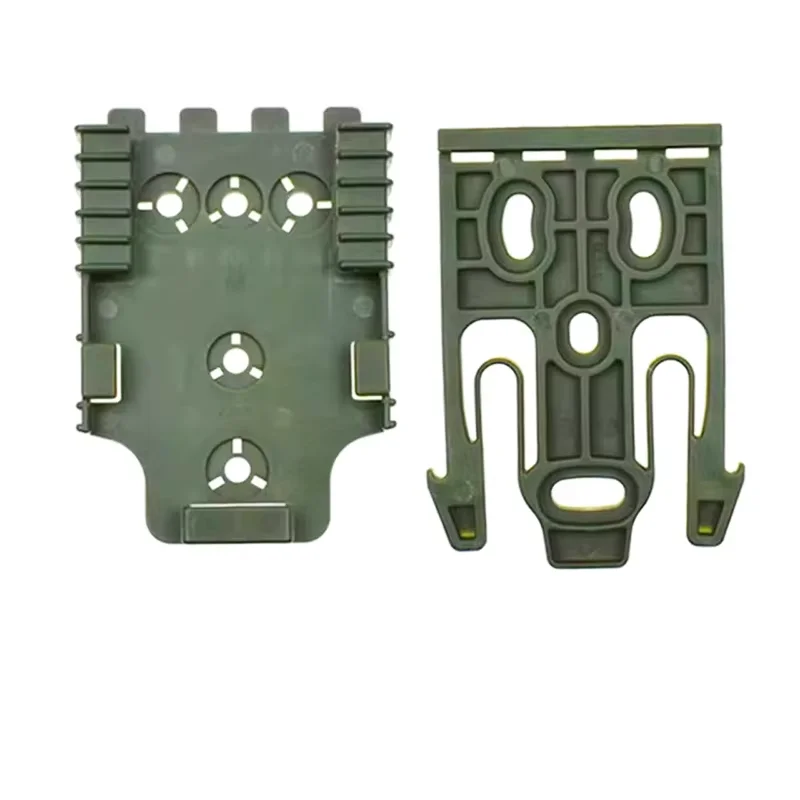 Sistema di bloccaggio tattico. Base adattatore per gamba per fondina da caccia, kit QLS 19 22, adattatore in pelle per fondina per pistola