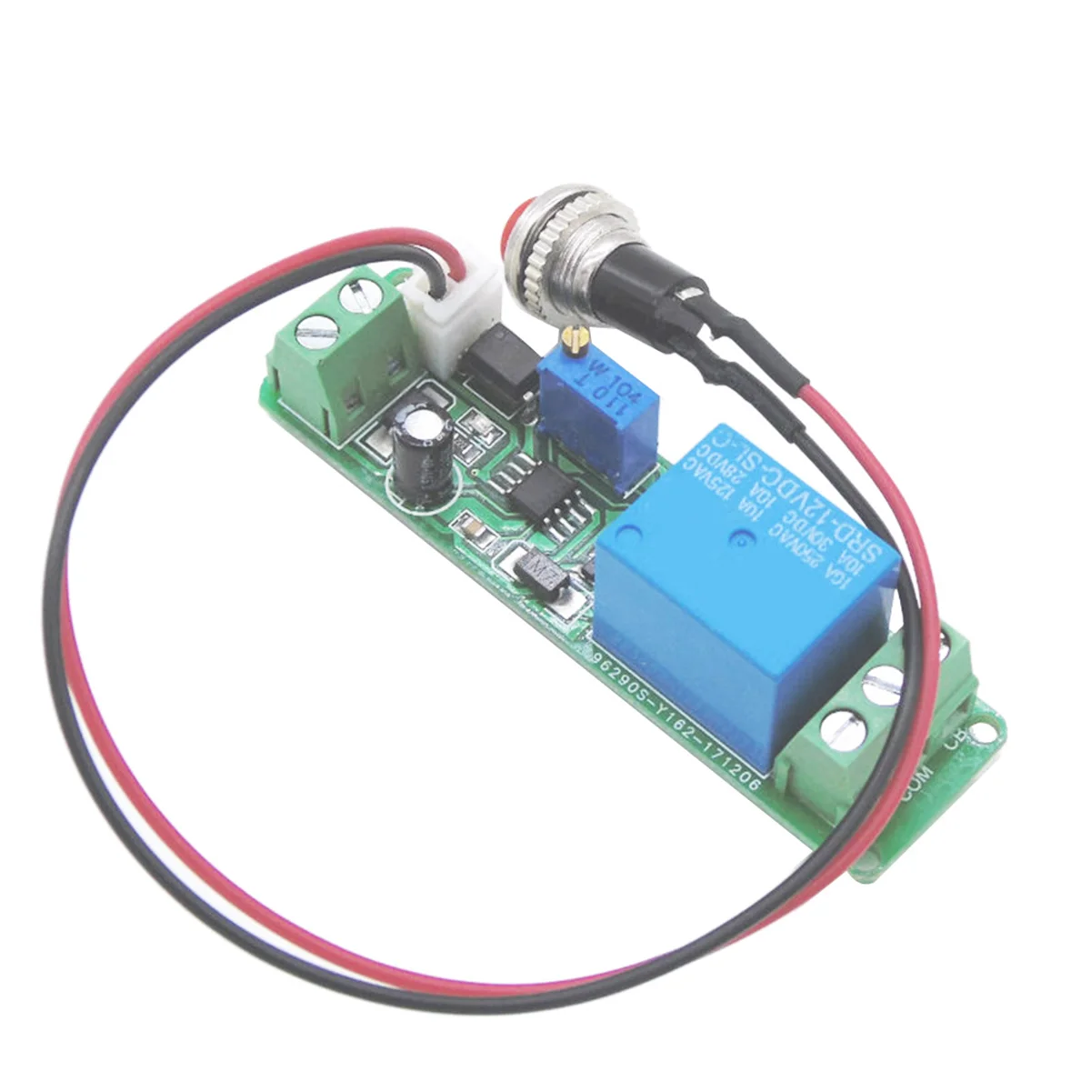 DC 12V Timing Timer Delay 1-10S Time Adjustable Relay with Indicator Light Turn OFF Relay Module Trigger Delay Switch