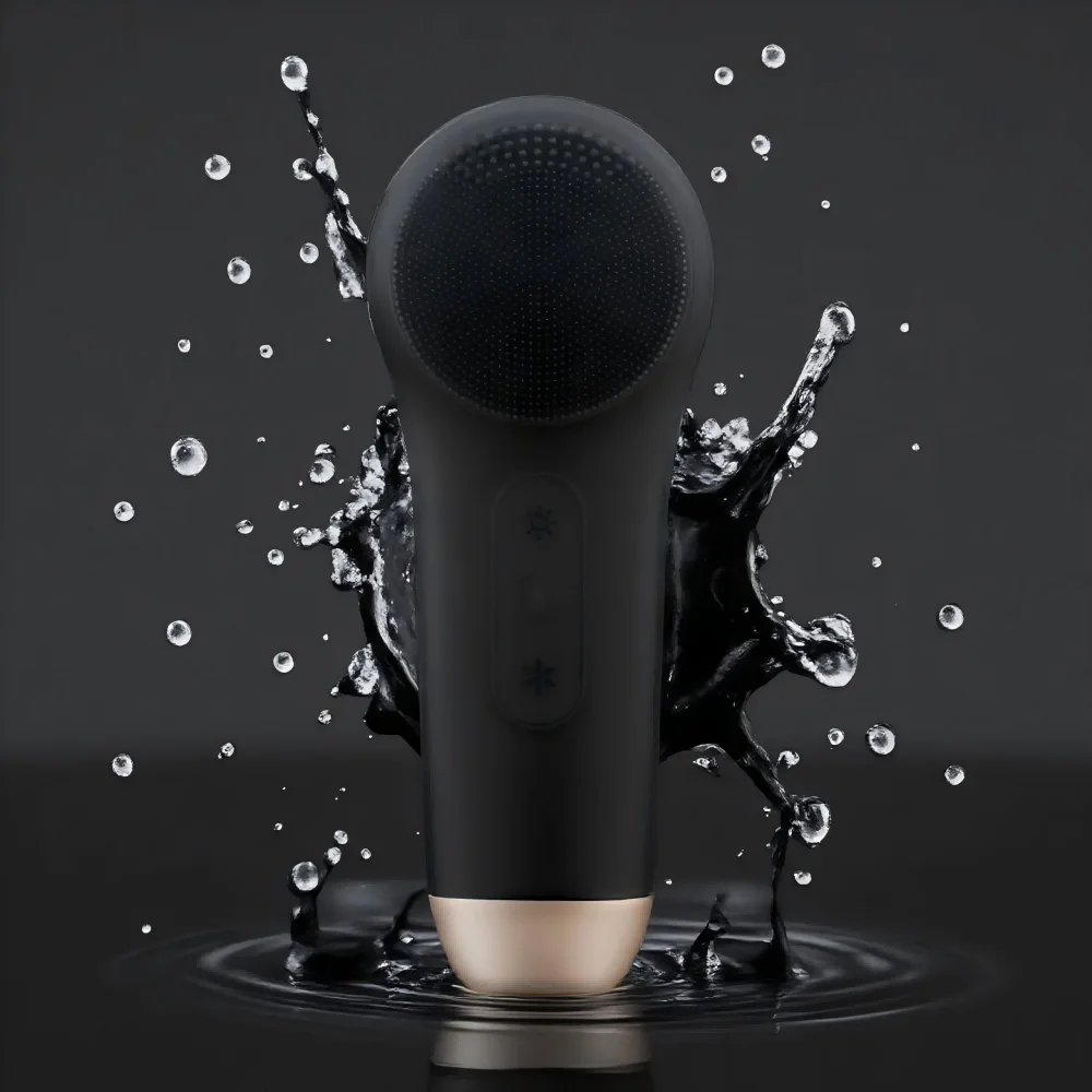 Men's Cleansing Brush  Deep Cleansing Technology Rechargeable Facial Cleansing Brush Household Cold Compress