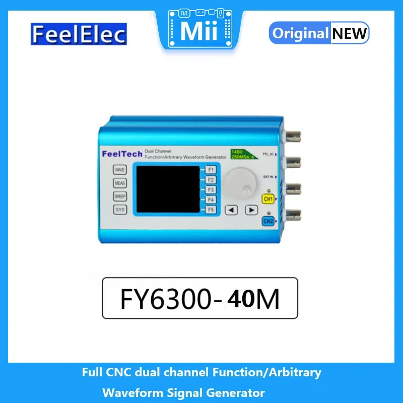 

FY6300 40MHz Signal Generator Frequency Blue Sine Frequency Signal Function Waveform Generator