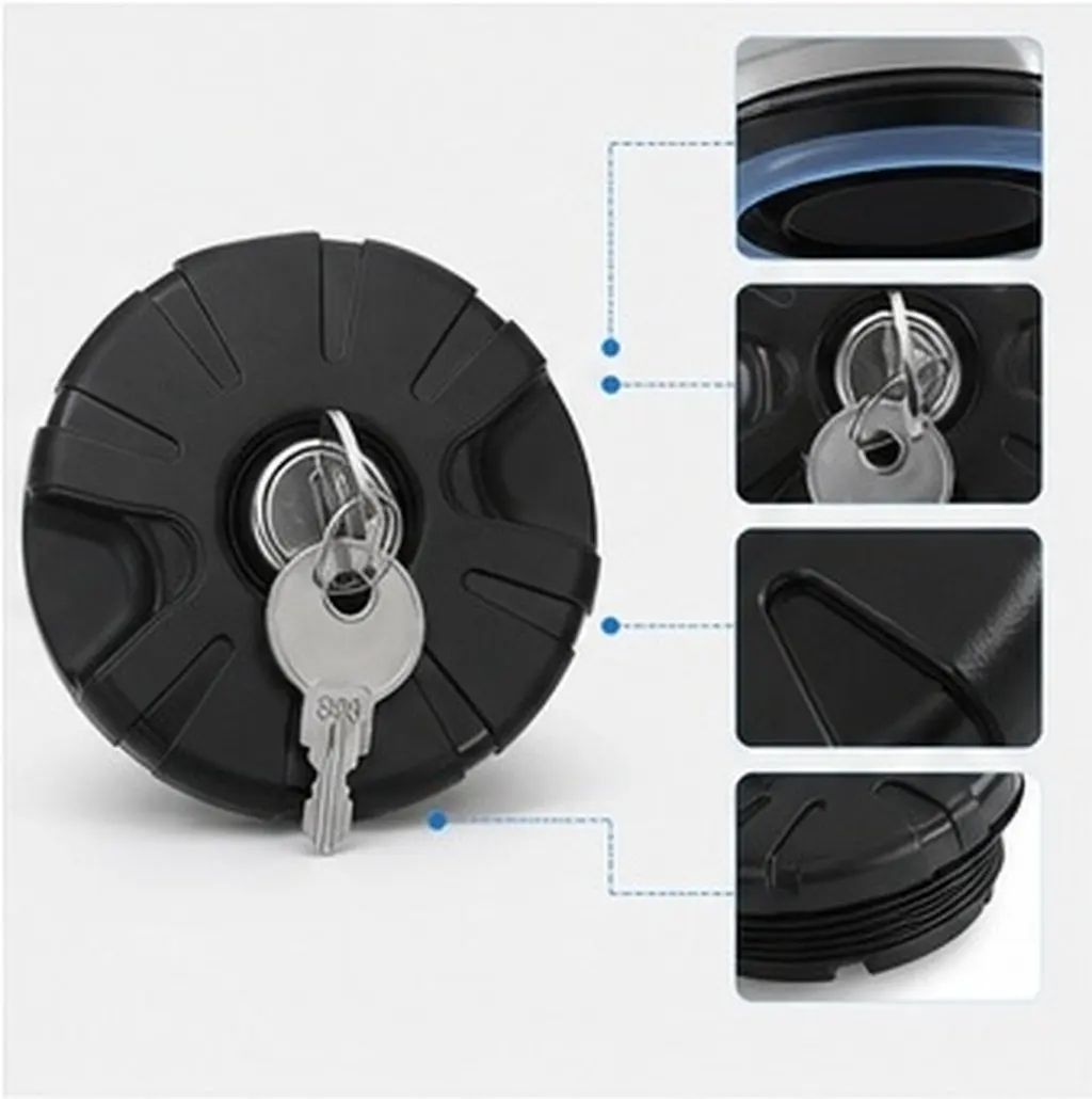 Gravity Water Inlet Cap for Rv Motorhomes Travel Trailers Lockable Leak-Proof Fresh Water Tank Replacement Hatch Cap Universal
