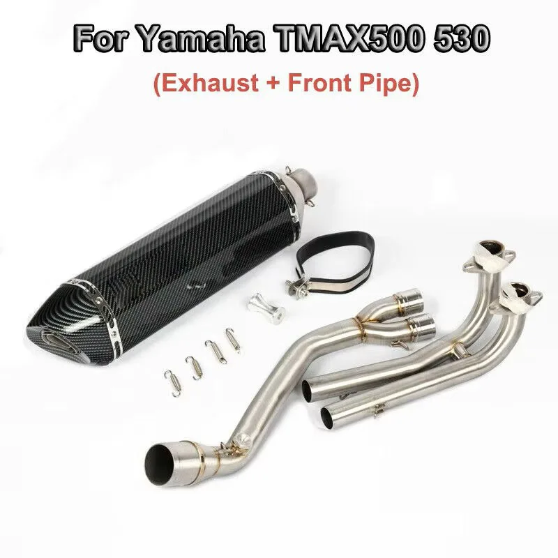 

For Yamaha TMAX530 TMAX 500 T MAX530 TMAX 530 Motorcycle 470mm Exhaust Tailpipe Front Pipe Middle Link Connect Pipe Muffler Tube