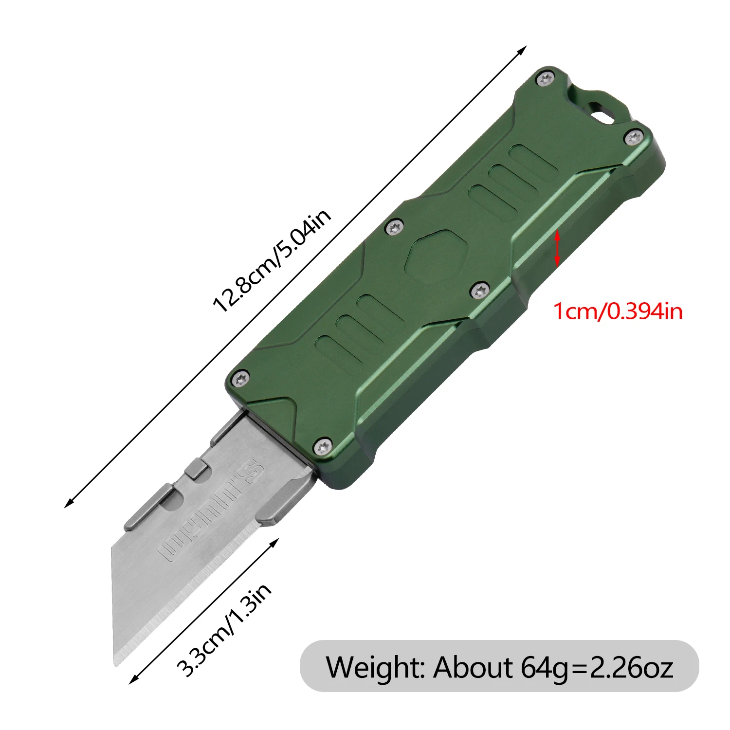 TIGLE Camping Multifunctional EDC Knife Outdoors Pocket Knife Black Green High Quality Aluminum Alloy FK43