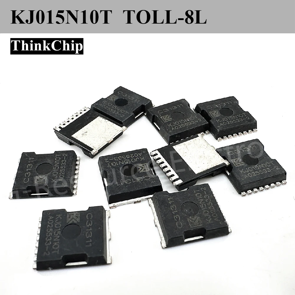 (10 pcs) KJ015N10T TOLL-8L N-Channel MOSFET 100V 1.5mΩ Low RDS(on) High Current for DC-DC Load Switch