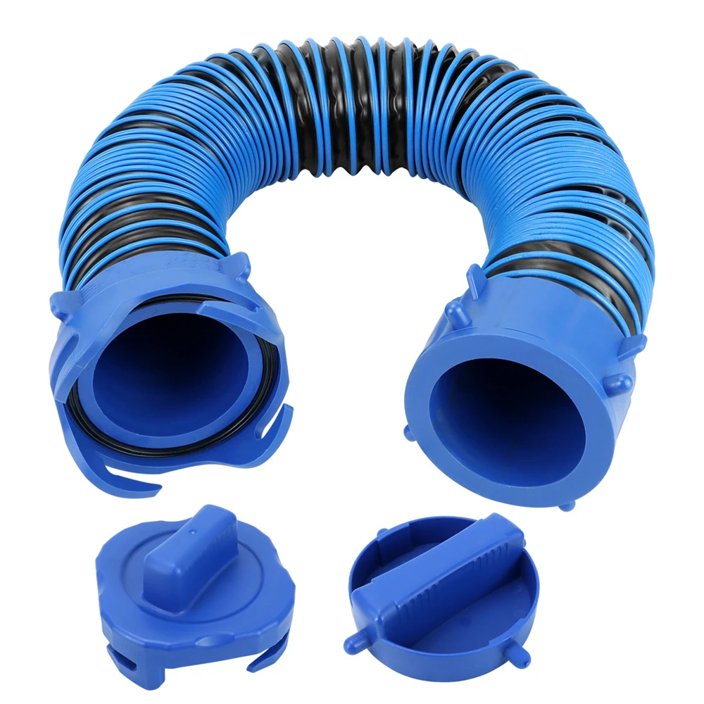 

3FT RV Sewer Hose Short Length Sewer Hose for Storage & Use Upgrade for Crush Resistance Extension for RV Camper Drainage